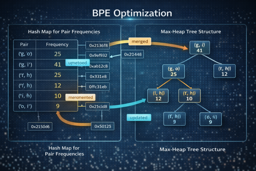 BPE optimization in data structures