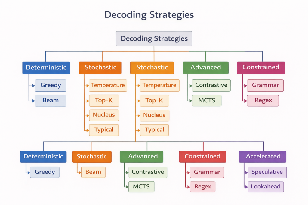 Decoding strategies taxonomy diagram