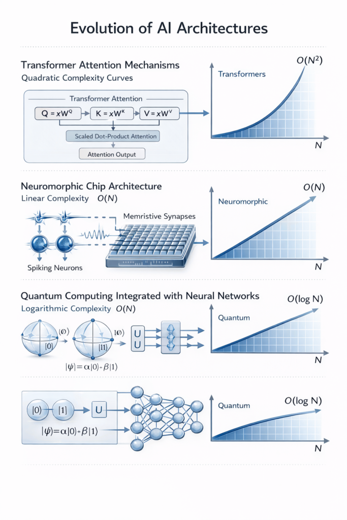 Evolution of AI architectures diagram