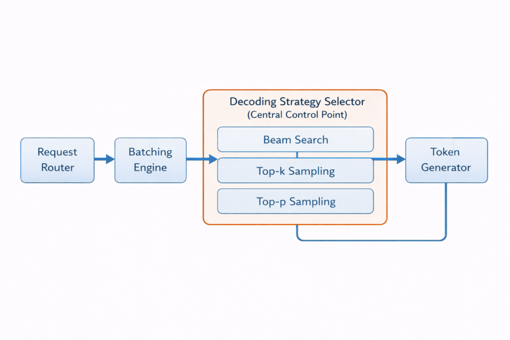 LLM inference system architecture diagram