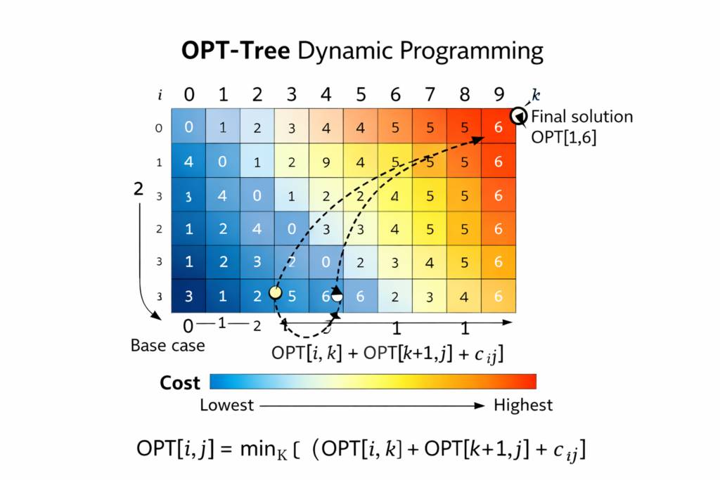OPT-Tree dynamic programming structure