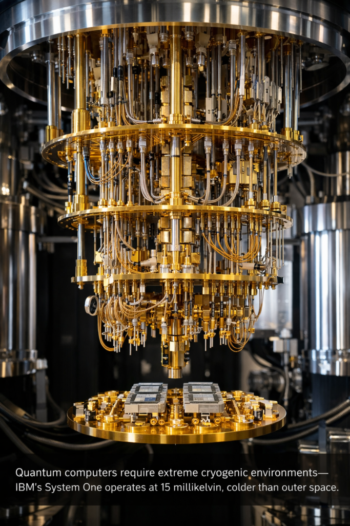 Quantum System One in cryogenic chamber